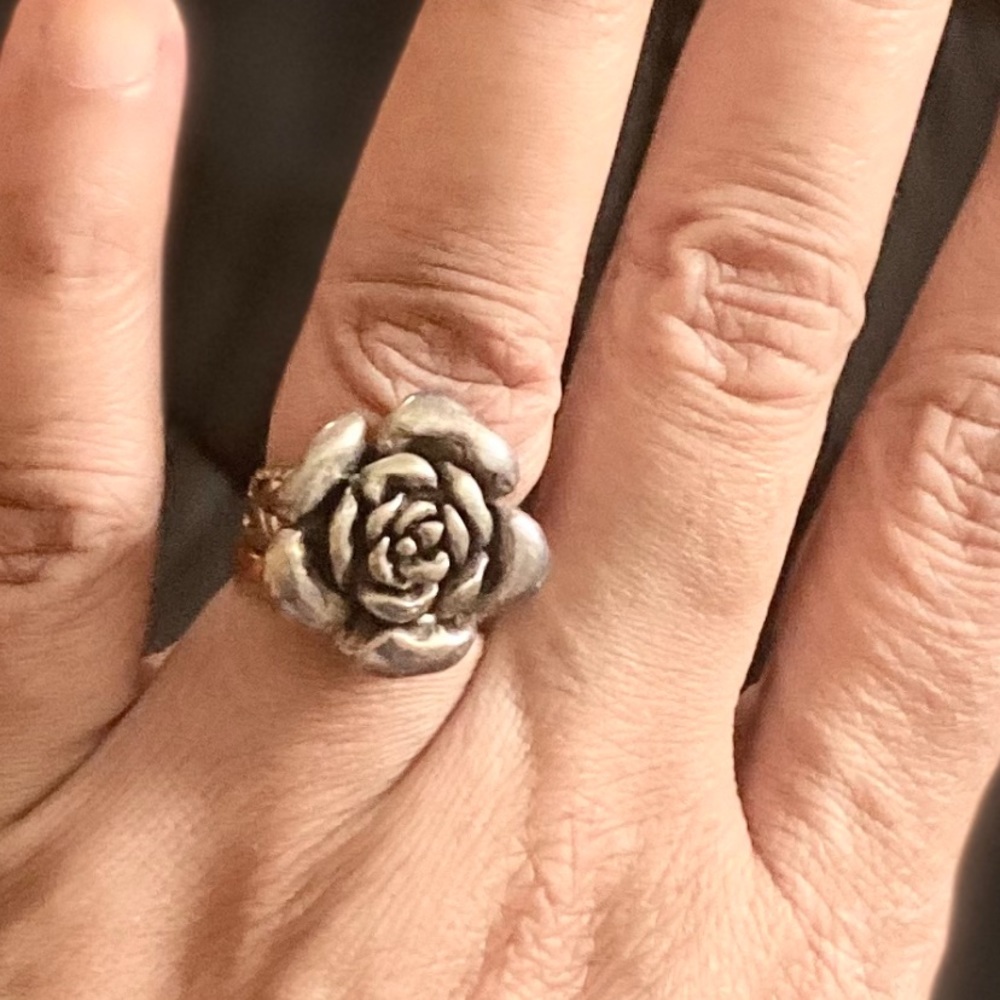 Sterling Silver Rose ring